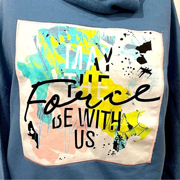 Star Wars “May the Force Be With Us” Ladies Sweatshirt | NWT | Parks Exclusive! - Picture 1 of 7
